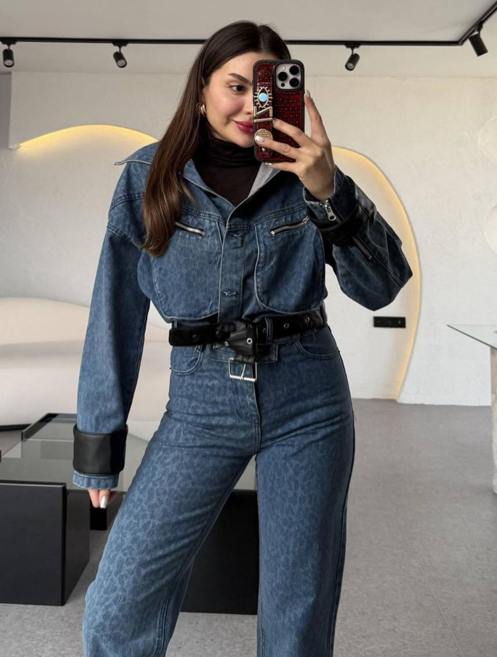 Leopar Desenli Takım