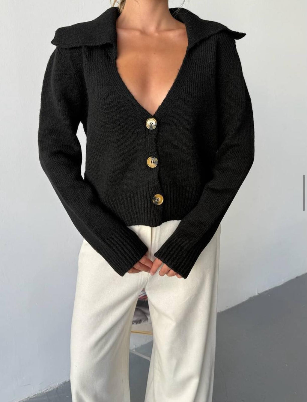 Şal Yaka Triko Ceket